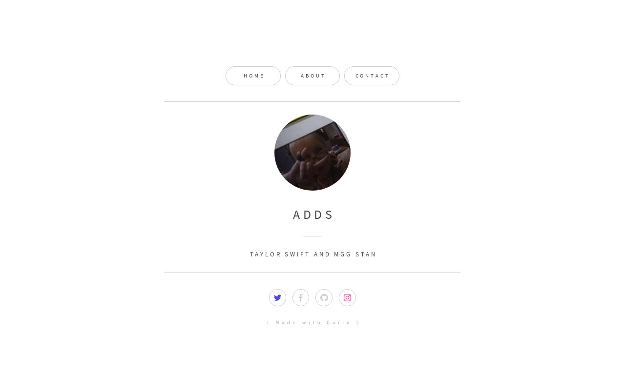 Carrd profile picture for @adds